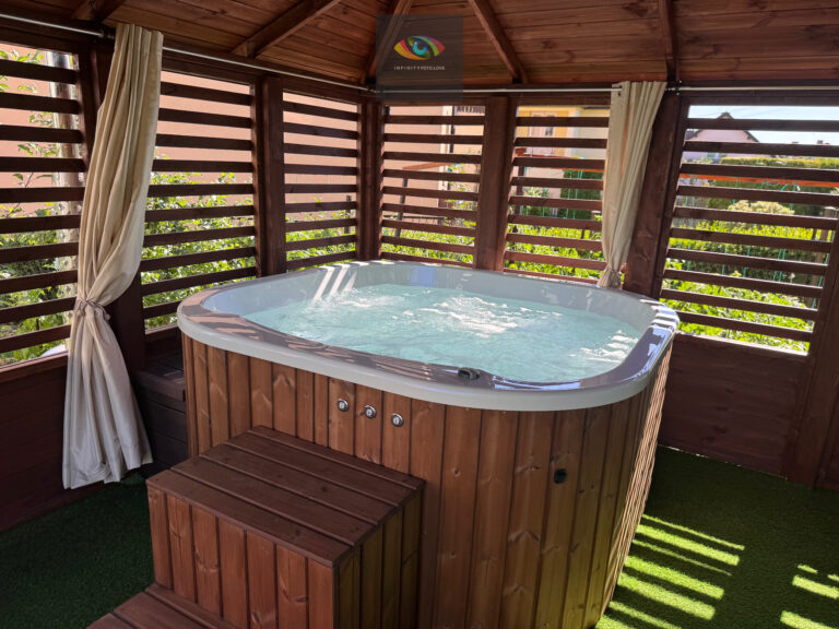 Lawendowy Kącik Noclegi Energylandia Wanna z hydromasażem Zator Infinity Foto Love 17